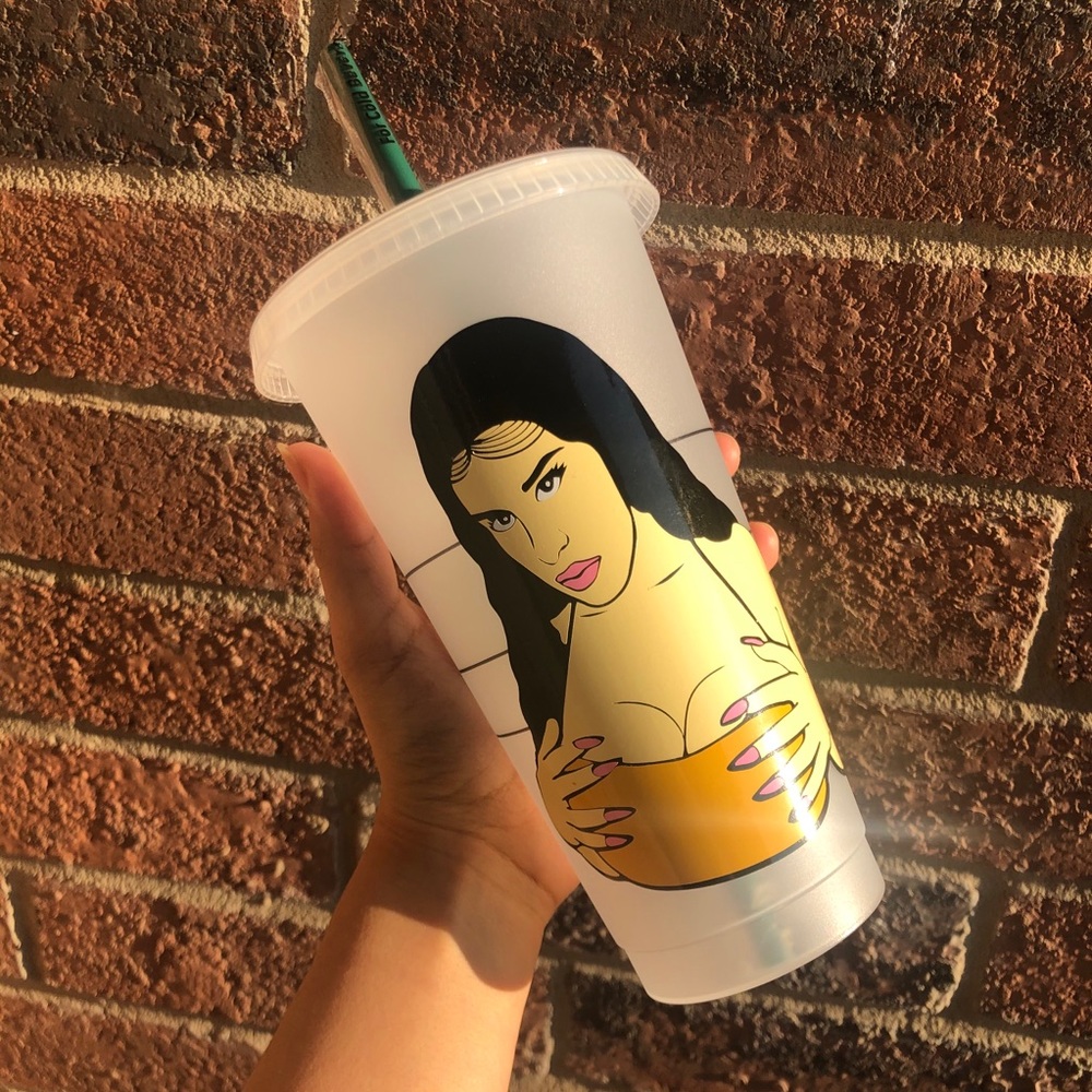 Custom bad bunny Starbucks cup